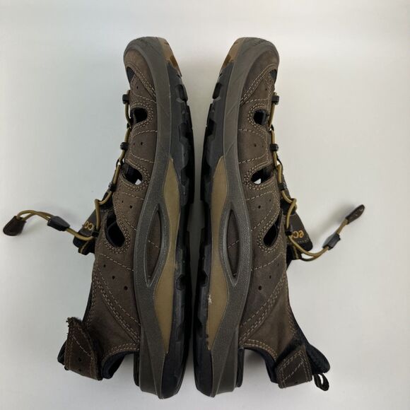ECCO Biom Delta Offroad Sandal Brown Slip On Bungee Laces Comfort Active Mens 43 main image 12
